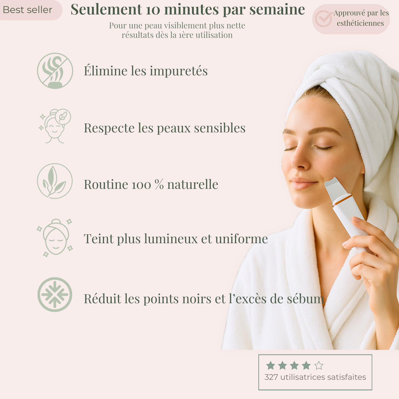 Spatule ultrasonique 4 en 1