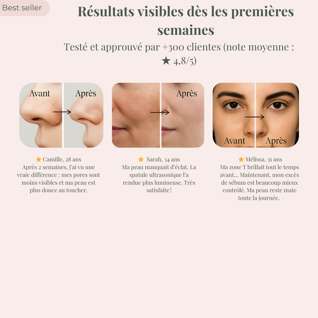 Spatule ultrasonique 4 en 1