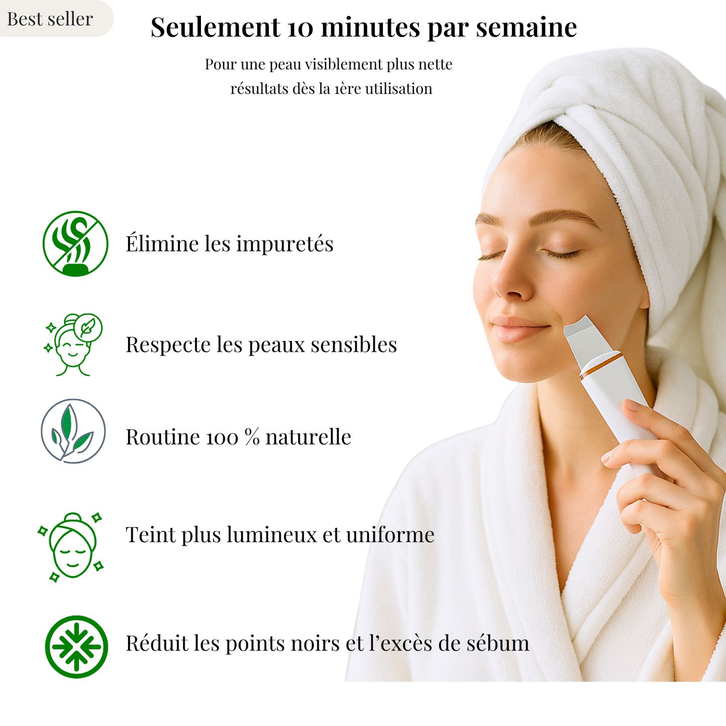 Spatule ultrasonique 4 en 1