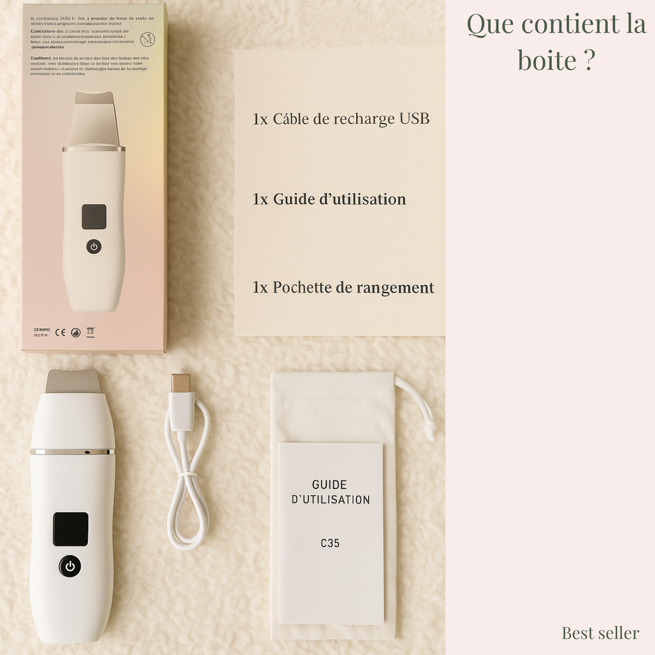 Spatule ultrasonique 4 en 1