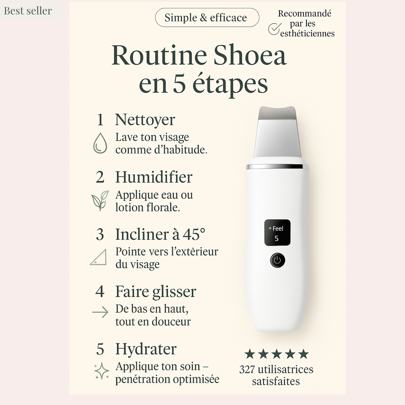 Spatule ultrasonique 4 en 1
