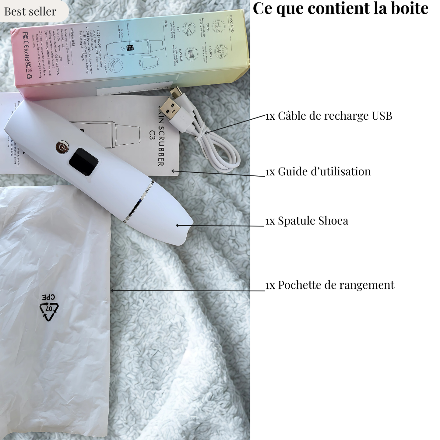 Spatule ultrasonique 4 en 1